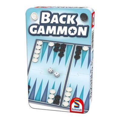 Backgammon (Metalldose) - deutsch