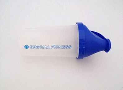 Spezial Fitness Shaker 0,5l Blau Sport Studio Training Flasche 500ml
