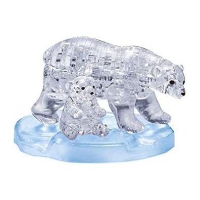 Crystal Puzzle - Eisbärenpaar - deutsch