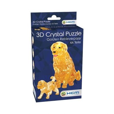 Crystal Puzzle - Golden Retrieverpaar (44 Teile) - deutsch