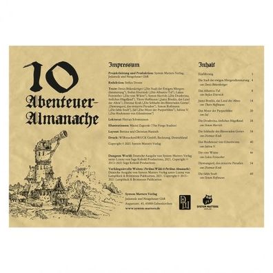 Dungeon World - 10 Abenteuer Almanache - deutsch