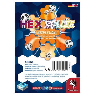 HexRoller - Hexpansion 1 (Erweiterung) (Frosted Games)