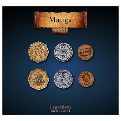 Manga Coin Set (24 Stück) - englisch