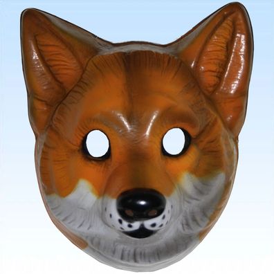 Schöne Tiermaske Fuchs zum Aufsetzen Plastik Maske Fuchsmaske Erwachsene