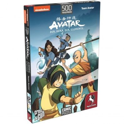 Puzzle - Avatar - Der Herr der Elemente (Team Avatar), 500 Teile - deutsch