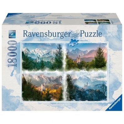 Puzzle - Märchenschloss in 4 Jahreszeiten (18000 Teile) - deutsch