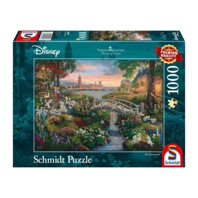 Puzzle - Thomas Kinkade Disney 101 Dalmatiner (1000 Teile) - deutsch