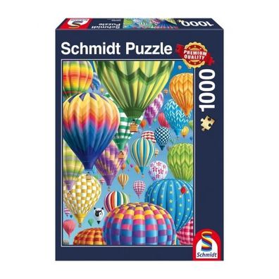 Puzzle - Bunte Ballone im Himmel (1000 Teile)