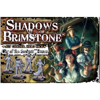Shadows of Brimstone - Alt Gender Hero Pack - City of the Ancients Heroes (Expansion)