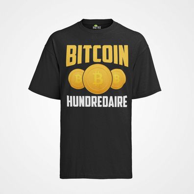 Bio Herren T-Shirt Bitcoin Hundredaire Money Geld Business Bitcoin Geld Krypto