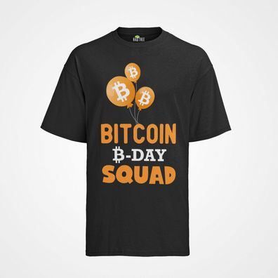 Herren T-Shirt Bitcoin Day Squad Money Geld Business Bitcoin Geld Krypto Stock