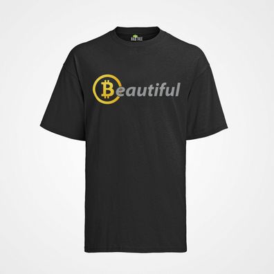 Herren T-Shirt Beautiful Bitcoin Money Geld Business Bitcoin Geld Krypto Stock