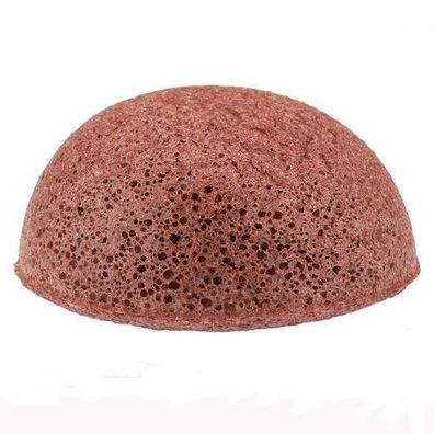 KONGY The Konjac Sponge Schwamm rund, rot, trockene Haut