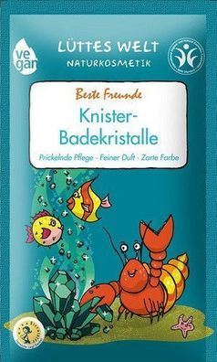 Lüttes Welt Knister-Badekristalle Beste Freunde, 80 g