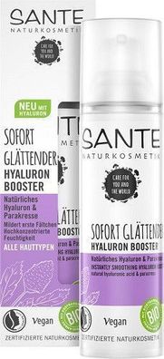 Sante Sofort Glättender Hyaluron Booster, Natürliches Hyaluron & Parakresse, 30 ml
