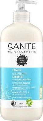 Sante Family Extra Sensitive Shampoo Bio-Aloe Vera & Bisabolol, 500 ml