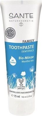 Sante Dental med Family Toothpaste Bio-Minze mit Fluroid, 75 ml