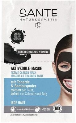 Sante Aktivkohle-Maske, 8 ml