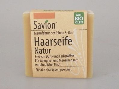 Savion Haarwaschseife Natur, 85 g
