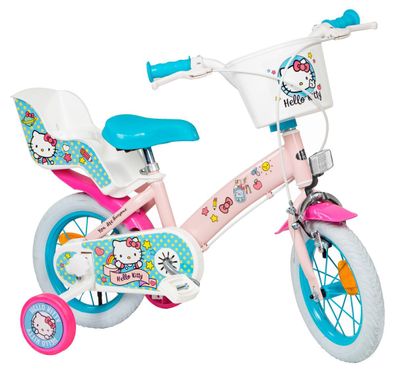12 Zoll Kinder Mädchen Fahrrad Kinderfahrrad Mädchenfahrrad Hello Kitty