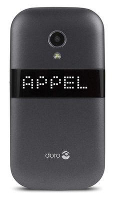 Doro 6051 Senioren-Klapp-Handy mit Ladestation, SOS Taste, graphit/ weiß Neuware