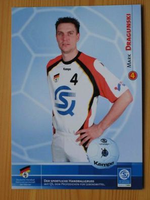 Handball Nationalmannschaft Mark Dragunski - Autogrammkarte!!!