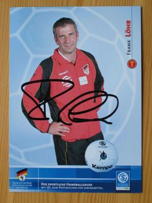 DHB Handballnationalmannschaft Frank Löhr - handsigniertes Autogramm!!!