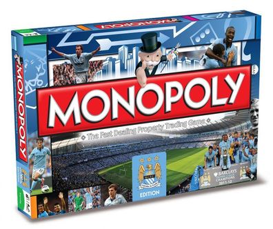 Monopoly Manchester City FC Edition Englisch Gesellschaftsspiel Brettspiel NEU