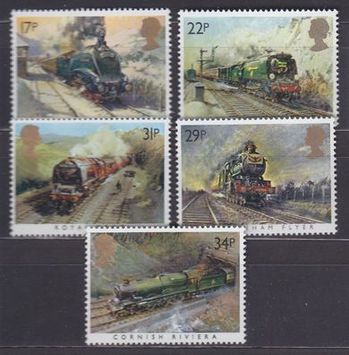 England GREAT Britain [1985] MiNr 1017-21 ( * */ mnh ) Eisenbahn