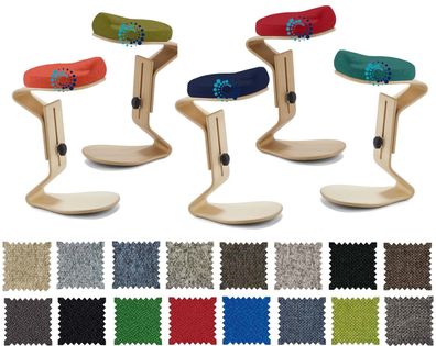 Nest Nature Hocker myERCOLINO ready 1189 Buche, ca. 60-80 cm, 16 Bezugfarben