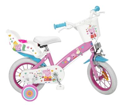 12 Zoll Disney Kinder Mädchen Fahrrad Kinderfahrrad Mädchenfahrrad Peppa Pig