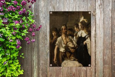Gartenposter - 30x40 cm - Salome empfängt das Haupt von Johannes dem Täufer - Rembran