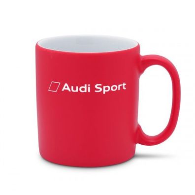 Original Audi Sport Tasse Kaffeetasse Teetasse Porzellan rot 3292200100