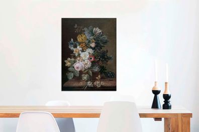 Leinwandbilder - 60x80 cm - Stilleben mit Blumen - Gemälde von Eelke Jelles Eelkema
