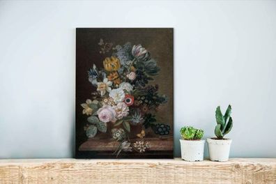 Leinwandbilder - 30x40 cm - Stilleben mit Blumen - Gemälde von Eelke Jelles Eelkema