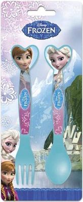 Disney Frozen Eiskönigin Kinder Besteck Gabel Löffel Kunststoff Cutlery Set NEU