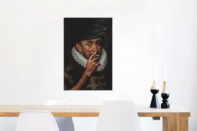 Leinwandbilder - 60x90 cm - Wilhelm von Oranien - Adriaen Thomasz - Zigaretten