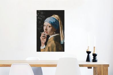 Glasbilder - 40x60 cm - Mädchen mit Perlenohrring - Johannes Vermeer - Zigaretten