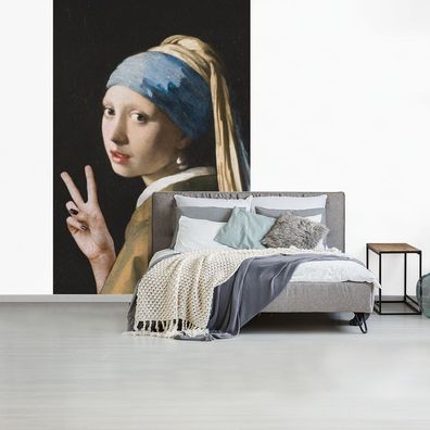 Fototapete - 170x260 cm - Girl with a Pearl Earring - Johannes Vermeer - Frieden