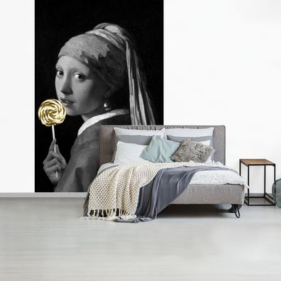 Fototapete - 170x260 cm - Mädchen mit Perlenohrring - Johannes Vermeer - Lollipop - G