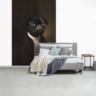 Fototapete - 145x220 cm - Alte Meister - Hund - Tiere (Gr. 145x220 cm)