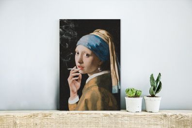 Glasbilder - 20x30 cm - Mädchen mit Perlenohrring - Johannes Vermeer - Zigaretten