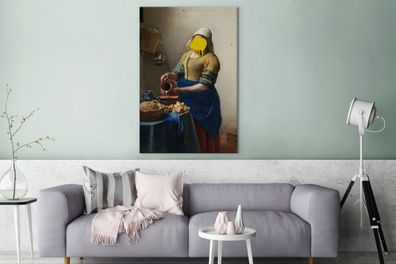 Leinwandbilder - 80x120 cm - Milchmädchen - Johannes Vermeer - Gemälde