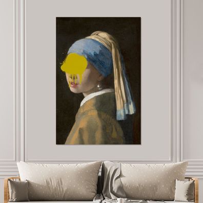 Glasbilder - 100x150 cm - Mädchen mit Perlenohrring - Johannes Vermeer - Gemälde