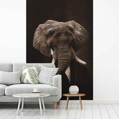 Fototapete - 145x220 cm - Alte Meister - Elefant - Tiere (Gr. 145x220 cm)