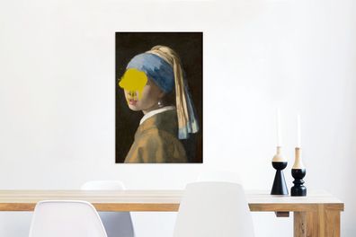 Leinwandbilder - 40x60 cm - Mädchen mit Perlenohrring - Johannes Vermeer - Gemälde