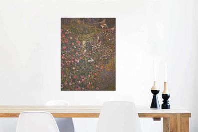 Leinwandbilder - 60x80 cm - Italienische Gartenbaulandschaft - Gustav Klimt