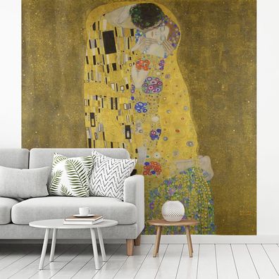 Fototapete - 220x220 cm - Der Kuss - Gustav Klimt (Gr. 220x220 cm)