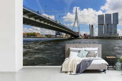 Fototapete - 390x260 cm - Rotterdam - Erasmus - Brücke (Gr. 390x260 cm)
