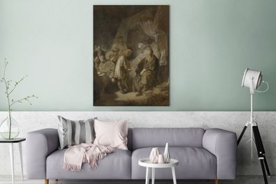 Leinwandbilder - 90x120 cm - Joseph erzählt seine Träume - Rembrandt van Rijn